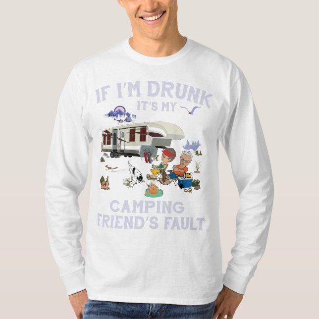 Camiseta Masculina Básica com Mangas Longas (Frente)