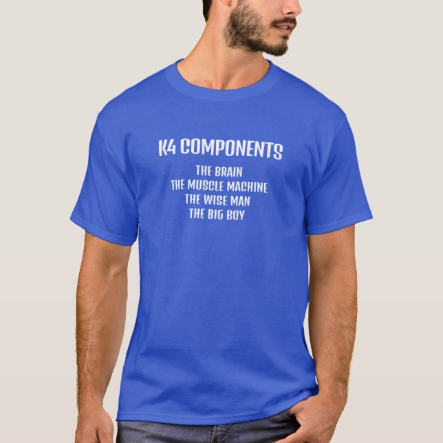 Camiseta Masculina Básica | Componentes K4 (Frente)