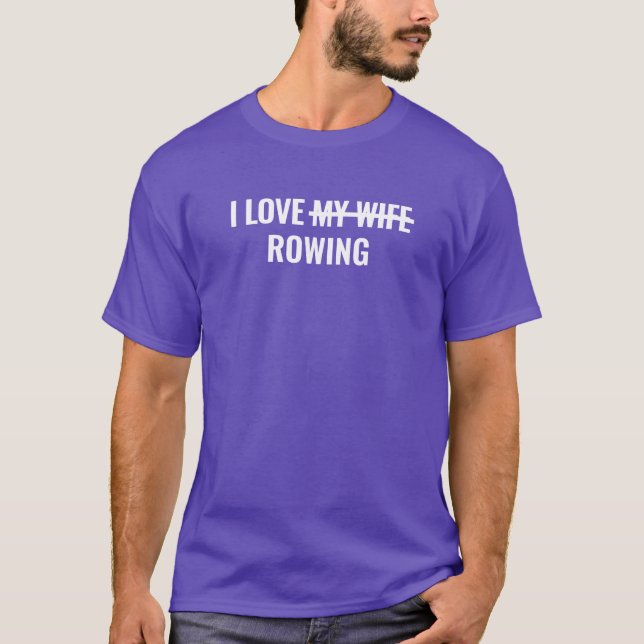 Camiseta Masculina Básica | I Love Row (Frente)