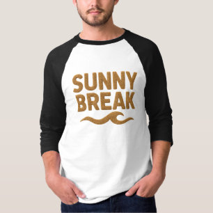 Camiseta Masculina Básica Manga Raglan 3/4