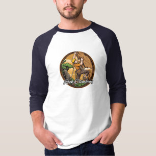 Camiseta Masculina Básica Manga Raglan 3/4