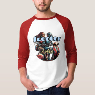Camiseta Masculina Básica Manga Raglan 3/4