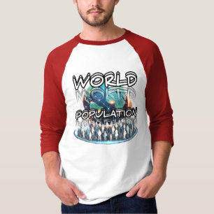 Camiseta Masculina Básica Manga Raglan 3/4