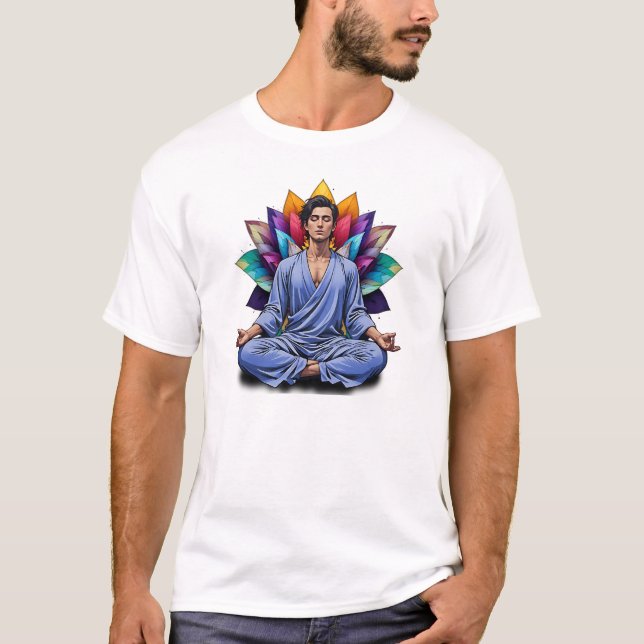 Camiseta Masculina Básica Meditação-2 (Frente)