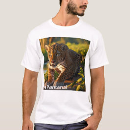 Camiseta Masculina Básica Onça Pintada