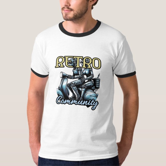 Camiseta Masculina Básica Ringer (Frente)