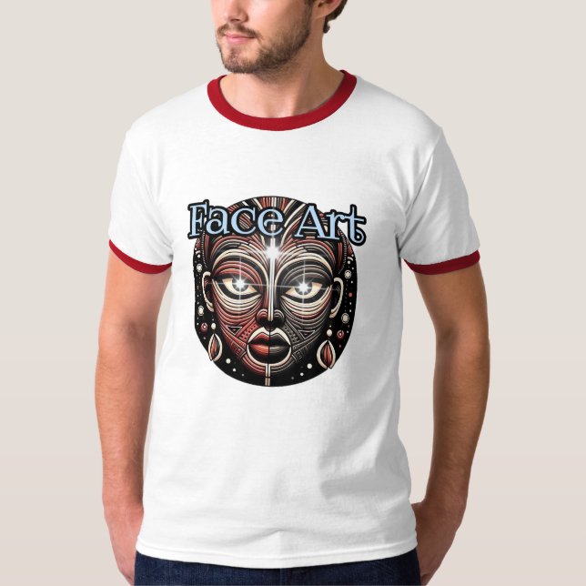 Camiseta Masculina Básica Ringer (Frente)