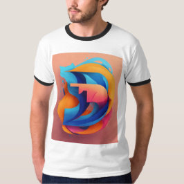 Camiseta Masculina Básica Ringer
