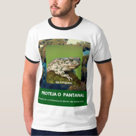 Camiseta Masculina Básica Ringer Via Pantanal Sapo