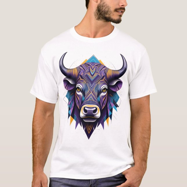 Camiseta Masculina Básica Touro Tribal (Frente)