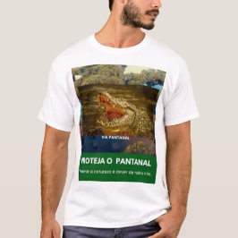 Camiseta Masculina Básica Via Pantanal Jacaré