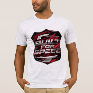 Camiseta masculina Built for Speed Racing Shield E