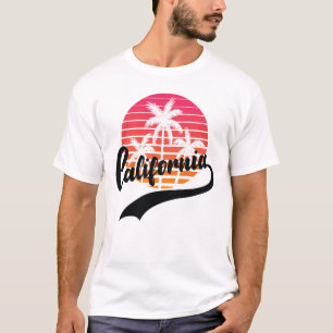 Camiseta Masculina California Summer Retro Sunset