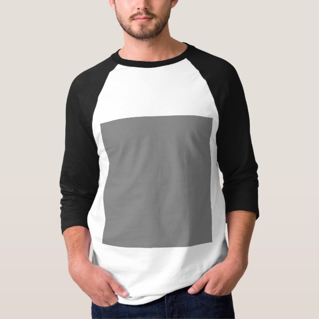 Camiseta Masculina Canvas, Mangas Raglan Longas (Frente)