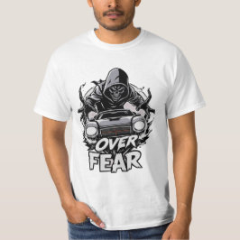 Camiseta Masculina Carro de Corrida Over Fear Grim