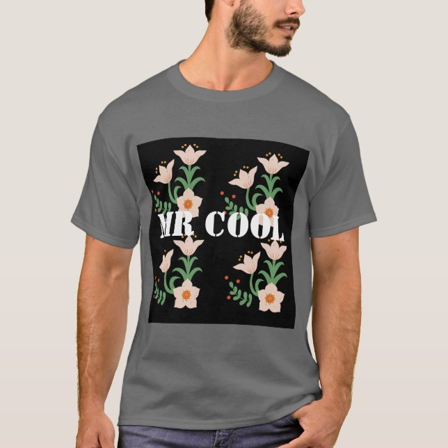 Camiseta Masculina Cinza Escuro com Texto Personal (Frente)