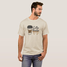 Camiseta masculina Coffee Monster – Camiseta para