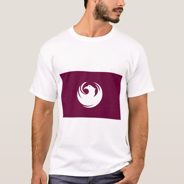 Camiseta masculina com a bandeira da cidade de Pho (Frente)
