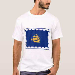 Camiseta masculina com a bandeira da cidade de Que
