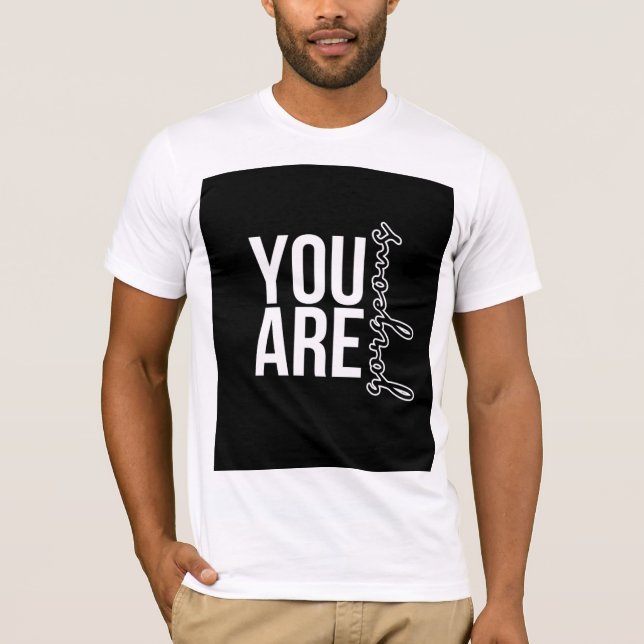 Camiseta masculina com citação Você É Lindíssimo (Frente)