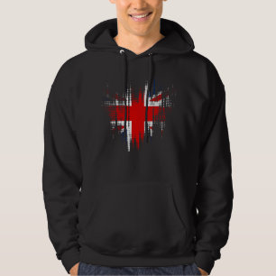 Camiseta masculina com design britânico desgastado