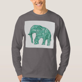 Camiseta masculina com elefante padronizado