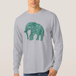 Camiseta masculina com elefante padronizado