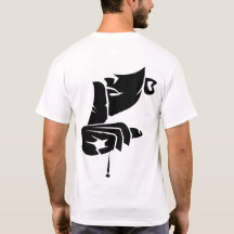 Camiseta masculina com estampa nas costas Bold Abs