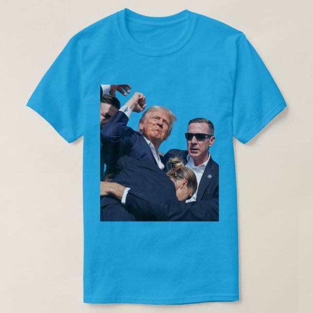 Camiseta masculina com imagem de Trump (Frente do Design)