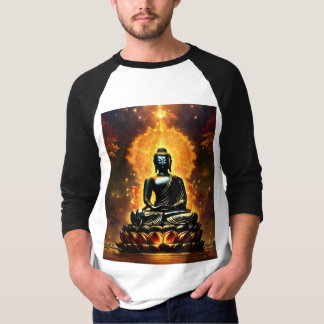 Camiseta masculina com logo de Buda | Desenho de P