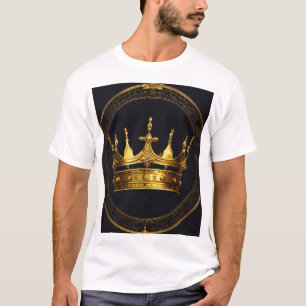 Camiseta Masculina com Logotipo do Rei Estilo Co
