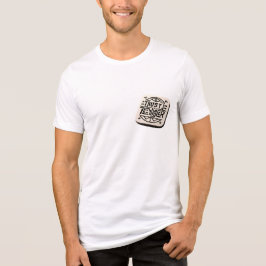 Camiseta masculina com uma inscrição legal