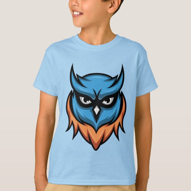 Camiseta Masculina Cool Angry Owl  (Frente)