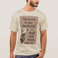 Camiseta masculina cordeiro cristão Salmo 23:1