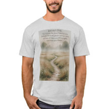 Camiseta masculina cristã Jeremias 29:11 Bíblia