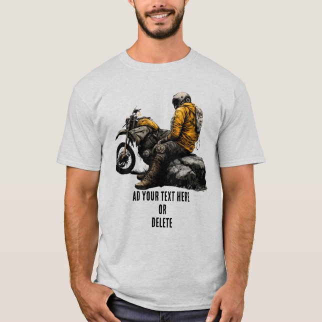 Camiseta masculina Custom Adventure Biker Spirit (Frente)