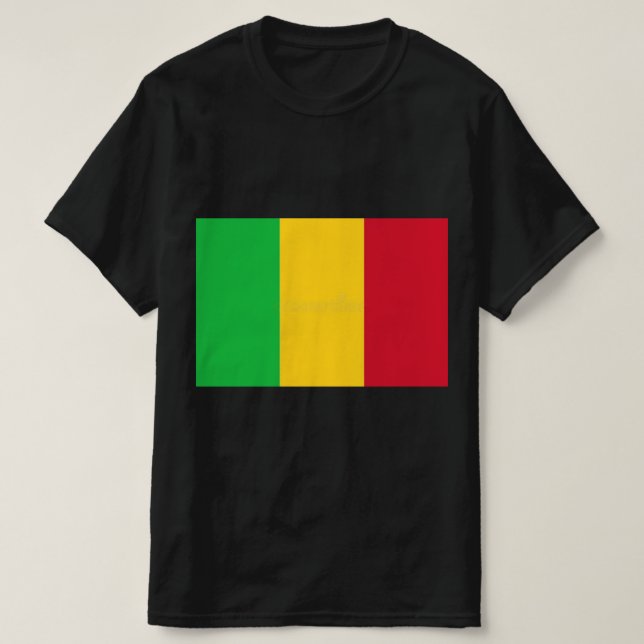Camiseta masculina da África (Frente do Design)