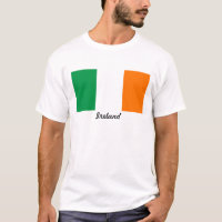 Camiseta masculina da bandeira da Irlanda