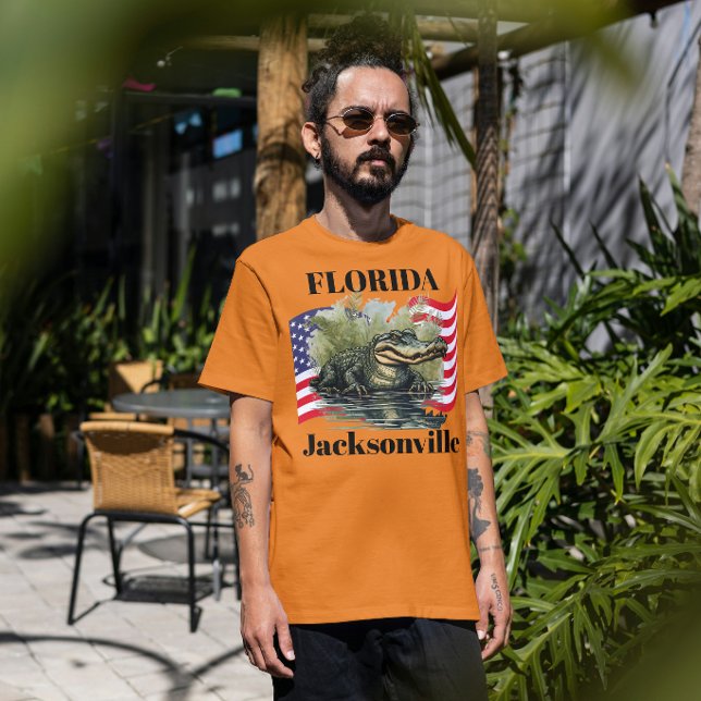 Camiseta masculina da Flórida (Sun, Heat and Gator Energy)