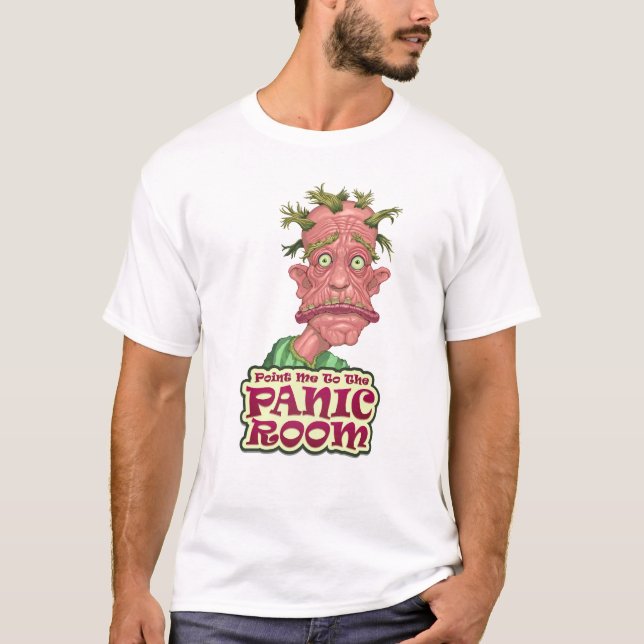 Camiseta masculina da Sala de Pânico (Frente)