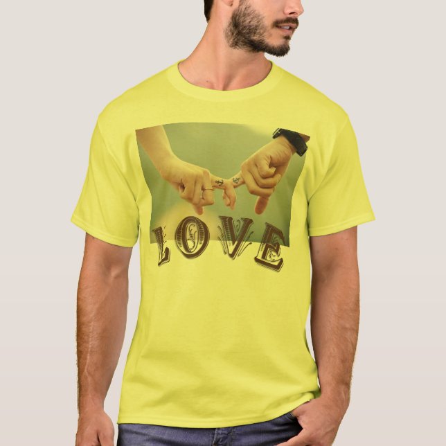 Camiseta masculina de amor (Frente)