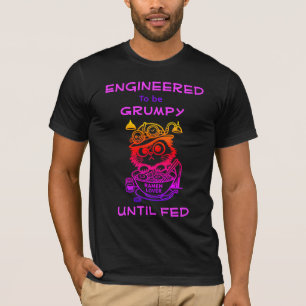 Camiseta masculina de anime engraçada de gato de r