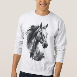 Camiseta masculina de arte gráfica de animal preto