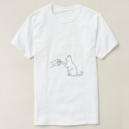 Camiseta Masculina de Arte Linear Minimalista de G