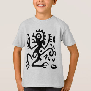 Camiseta Masculina de Arte Tribal Abstrata