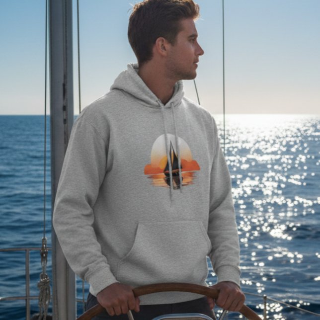 Camiseta masculina de barco à vela (Criador carregado)