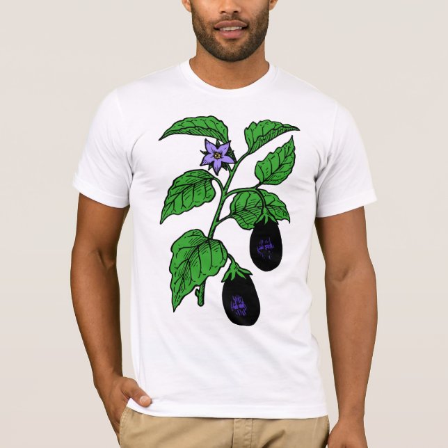 Camiseta Masculina de Berinjela (Frente)