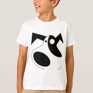 Camiseta Masculina de Cachorrinho Abstrato Diverti