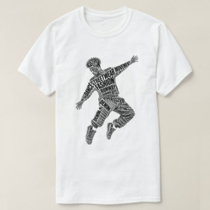 Camiseta masculina de dança streetwear