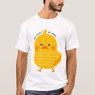Camiseta Masculina de Desenho Animado de Franguinh